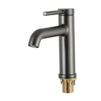 Смеситель  д/раковины с гайкой (оруж.стал) *8 G1006-9