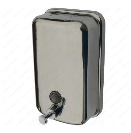 Дозатор для жидкого мыла из нержавеющей стали "SOLINNE", ТМ 801, полированный, 500 мл, 17х12х13 см 9