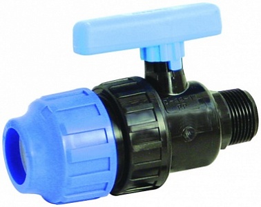 Кран шаровой 32х1"М Джилекс