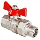 Кран шаровый Valtec 20х1/2  вн.р (с полусгоном) (уп.10/120)