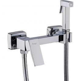Гигиенический душ со смесителем (оруж.сталь)*10 F7504-9