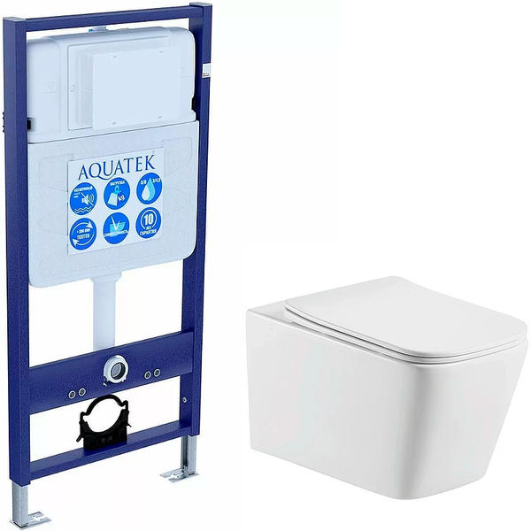 Инсталляция+унитаз AQUATEK SET  ЛИБРА N-14