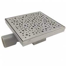 Трап  Санакс из нерж.стали 200х200х67 мм,гориз.с сухим затвором