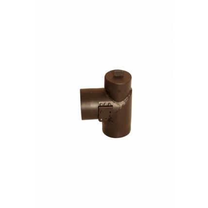 Отвод  Feringer D115 с шибером и прочисткой