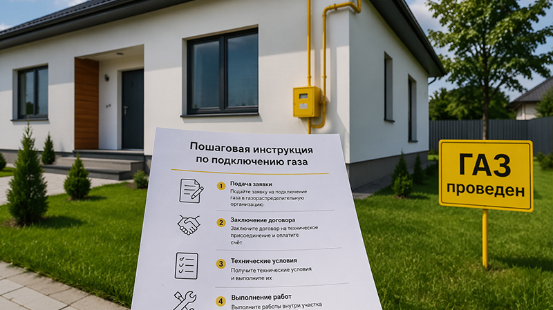 Подключение газа к частному дому: пошаговая инструкция