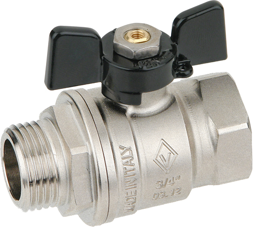 Кран шаровый BUGATTI 3/4" вн/нар бабочка  серия 917 NEW JERSEY (14)