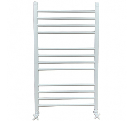 Полотенцесушитель ЛП (r2) 100/50 водяной НИКА (с ком-том фарнитуры RAL 9016 матовый)