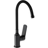 Смеситель для кухни гибкий излив(черн) *10 F4462