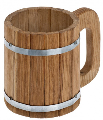 Кружка Банные штучки бондарная 0,5л дуб