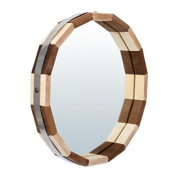 Зеркало Банные штучки   зеркало-бочонок, контраст липа