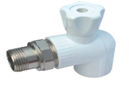 Кран п/радиатор 20х1/2 угловой ПП Grosseto