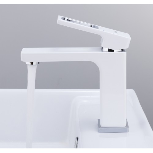 Смеситель  д/раковины с гайкой(35mm/белый)*8 G1017