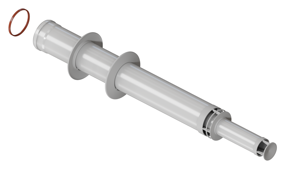 Труба с наконечником антилед Ф60/100 L1000
