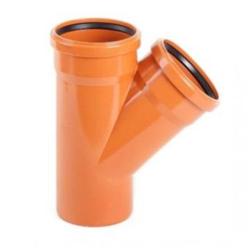 Тройник наружный МультиМирПласт 160*110/45 (рыжий)