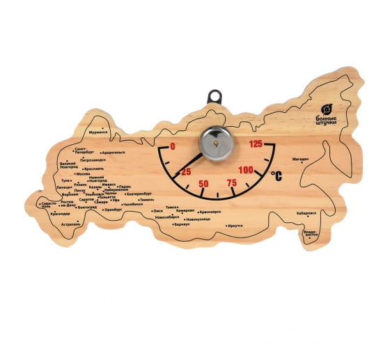 Термометр Банные штучки Карта России