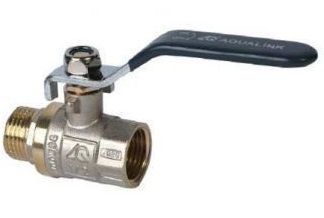 Кран шаровый AQUALINK 3/4" вн/нар рычаг