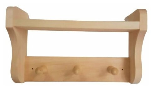 Полка Банные штучки  с вешалкой