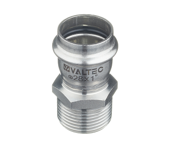 Соединитель нерж. сталь с нар.р. 28х1"Valtec