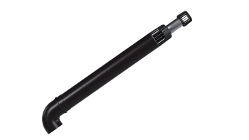 Комплект коаксиального дымохода Federica Bugatti 60/100 750 с наконечником "антилёд" ЧЕРНЫЙ