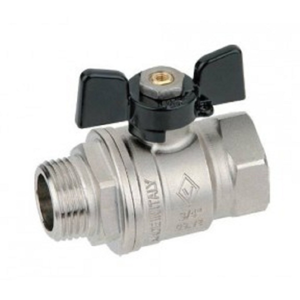 Кран шаровый BUGATTI 1" вн/нар бабочка  серия 607