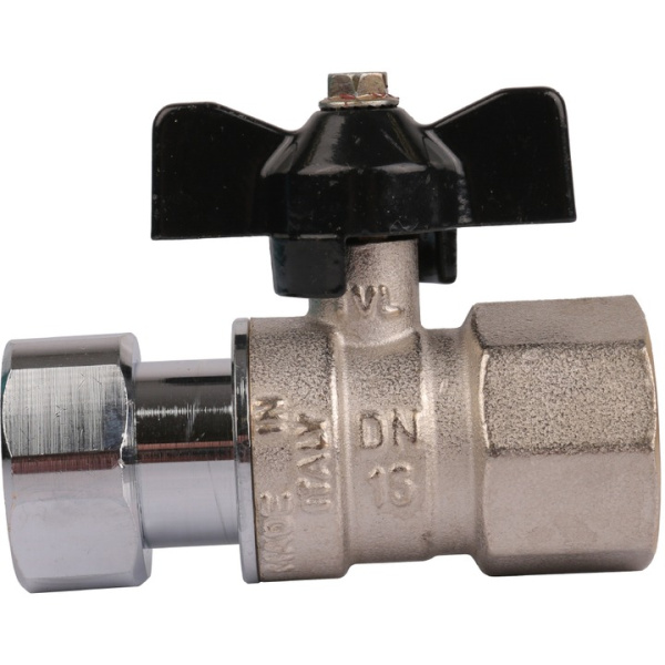 Кран шаровый  STOUT 3/4"  с накидной гайкой