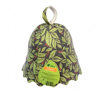 Шапка  Банные штучки Листья Банные