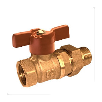 Кран шаровый БОЛОГОЕ 3/4"  со сгоном  бабочка А31/1