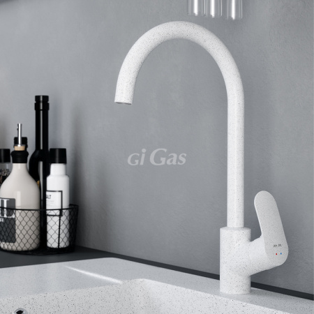 Cмеситель для кухни, белый камень, шт Like F8007133 AM PM