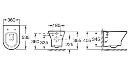 Комплект инсталляции Roca Nexo Rimless