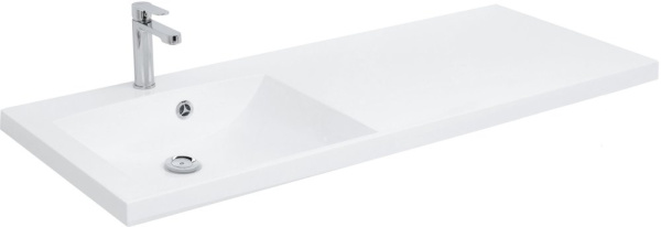 Раковина-столешница  Aquanet Нота 120 NEW левая к тумбе Августа