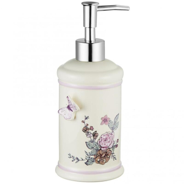 Дозатор для жидкого мыла настольный керамика, Butterfly