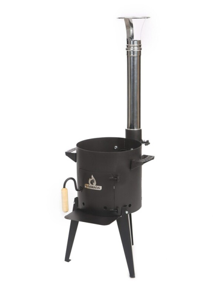 Печь под казан  Granada PDK D, дымоход Д80