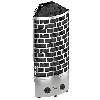 Электропечь Sawo Aries ARI3-45NB-P c пультом 4,5 кВт (3-6м3) напольная