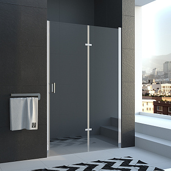 Душевая дверь Veconi VN-42 Арт. VN42-80-01-19C1 Стекло прозрачное, 5 мм