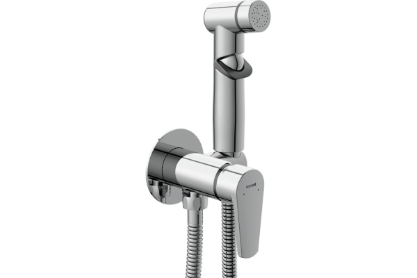 Смеситель с гигиеническим душем VERO встраиваемый однорычажный 64106 CERSANIT