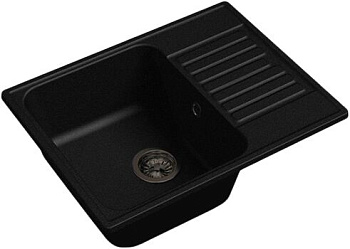 Мойка Granfest-Quarz 13 стандарт 1 620*480 черн без сиф