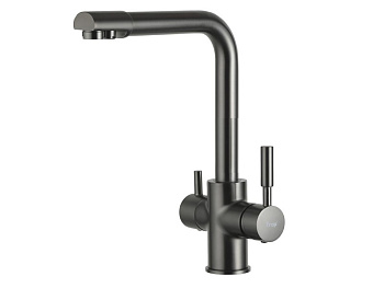 Смеситель для кухни с доп выходом (оруж.сталь) *10 F4352-9 FRAP