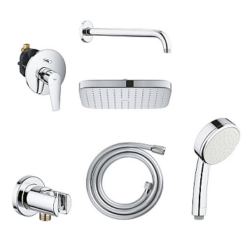 Набор для душа встройка(29079001+26681000+27488000+26406001) 110800 BauEdge GROHE