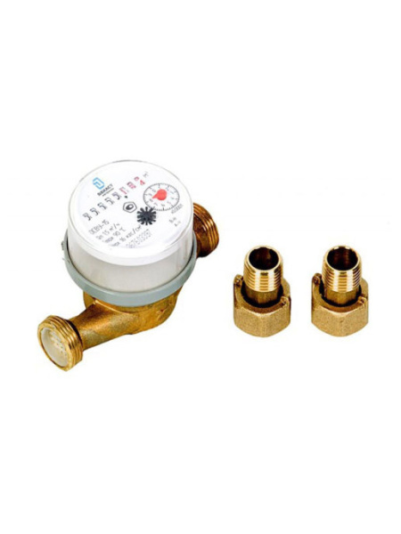 Счетчик воды антимагнитный ДУ15 L110 с КМЧ "ОСВУ-15" Декаст (Москва) 2024 г