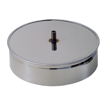 Заглушка с конденсатоотводом  d125 (нерж 0,5 мм)  Sferra