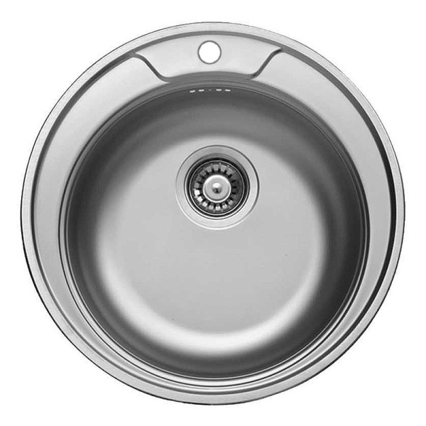 Мойк нержавеющая  d49 т.0,6 с сифоном