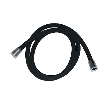 Шланг для душа, черный матовый, силиконовый, 1,5м, Optima Home, IDDIS, OPH15BLi19