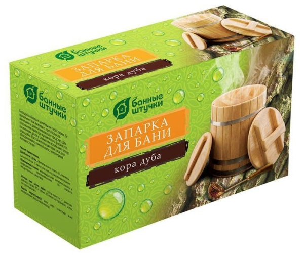 Запарка Банные штучки для бани Кора дуба