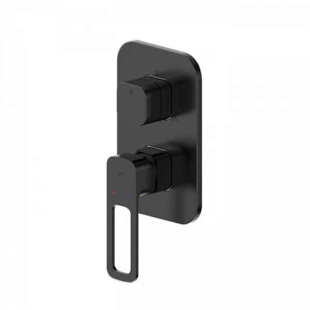 Встраиваемый смеситель с тремя выходами, черный матовый, Slide, IDDIS, SLIBL00i68