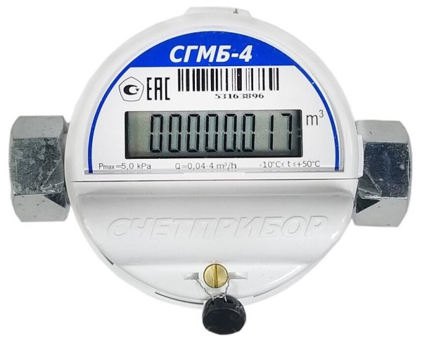 Счетчик газа СГМБ-4 с импульсным выходом Орел 3/4"