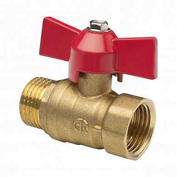 Кран шаровый AQUALINK 3/4" вн/нар бабочка