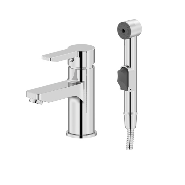 Смеситель для умывальника с гигиеническим душем IDDIS SENSB00i08