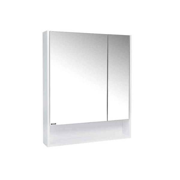 Шкаф зеркальный навесной "Мальта 70" правый/левый без света белый 134х700х850 VIANT