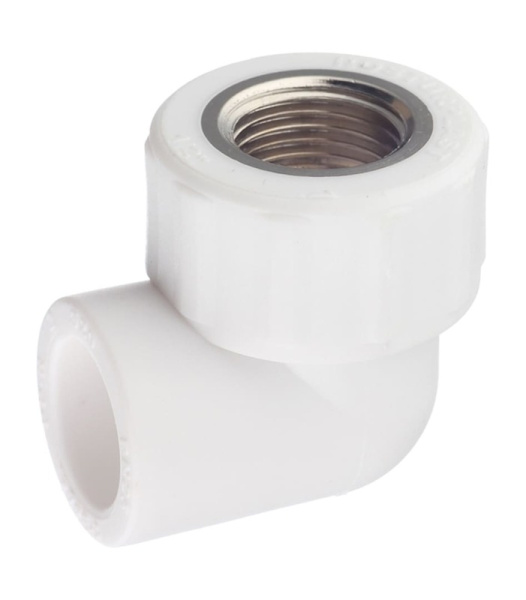 Угольник комб. вн. рез. 20х1/2 ПП РТП с креплением(75/25)