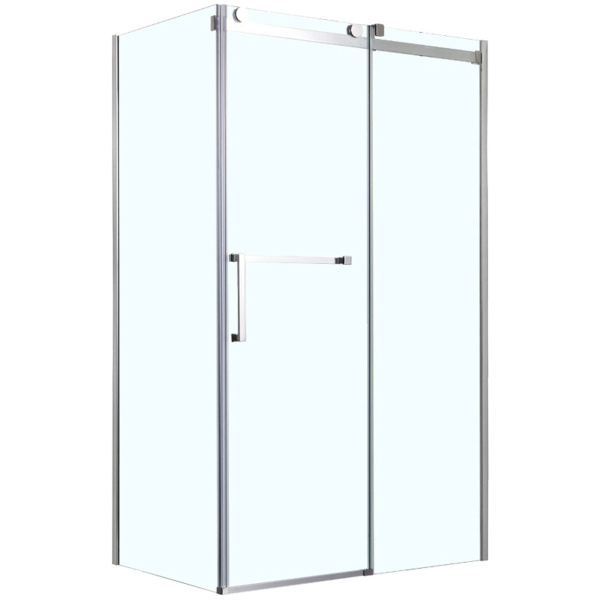 Душевое ограж 900*1200*2000 БЕЗ ПОДДОНА (раздвиж дверь) пр-ль серо, стек VANCOUVER 1131 R